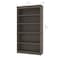 Bestar Bestar Logan 66W U-Shaped Desk with Hutch, Lateral File Cabinet, and Bookcase in bark grey 46851-47 - alternate 6